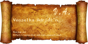 Veszelka Adrián névjegykártya