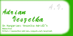 adrian veszelka business card